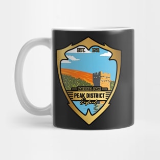 Gold Logo Peak District National Park England Mug